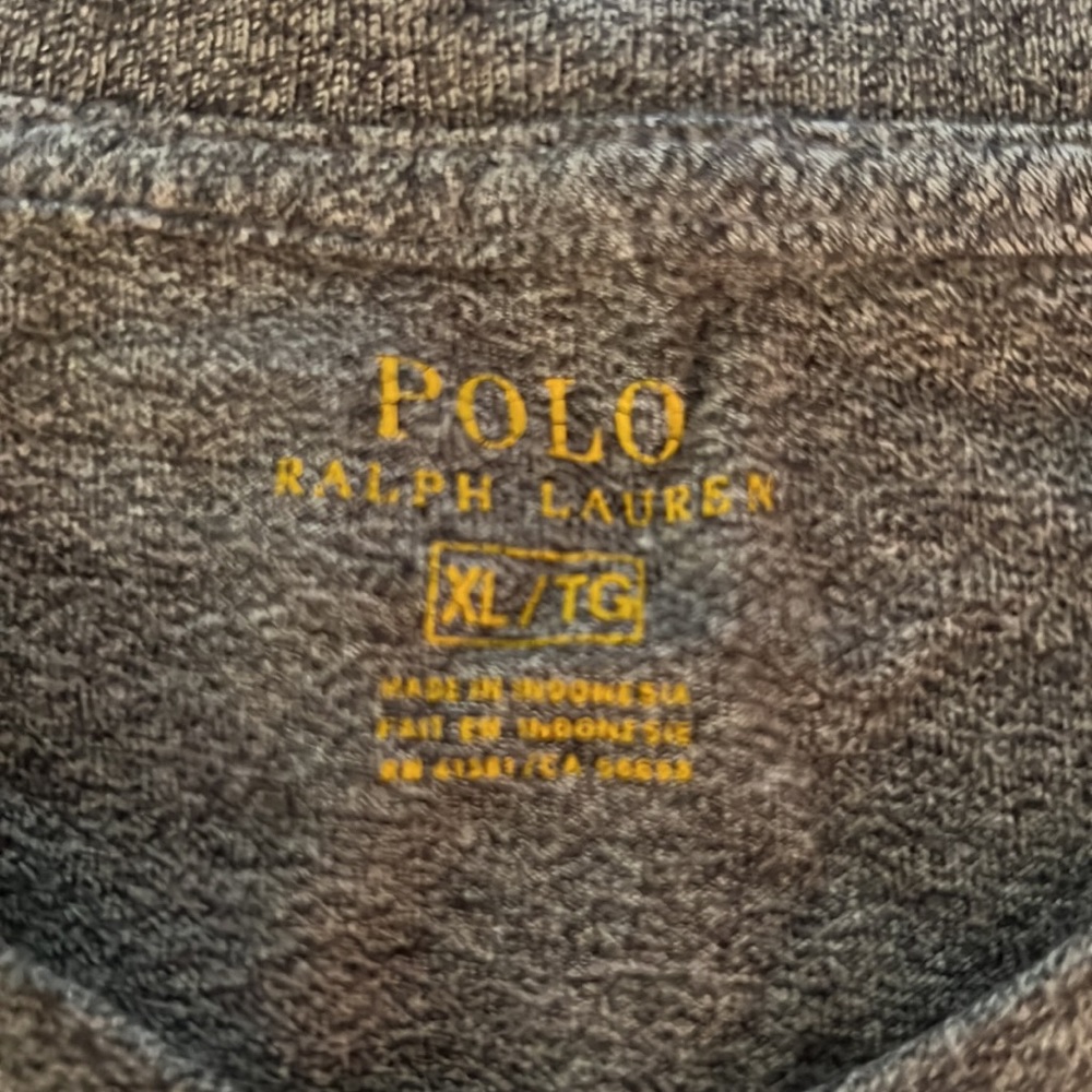 Polo Ralph Lauren T-shirt size XL. Gray/Blue - Picture 2 of 2